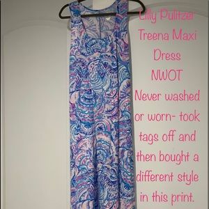 Lilly Pulitzer Treena Maxi Multi Happy As A Clam